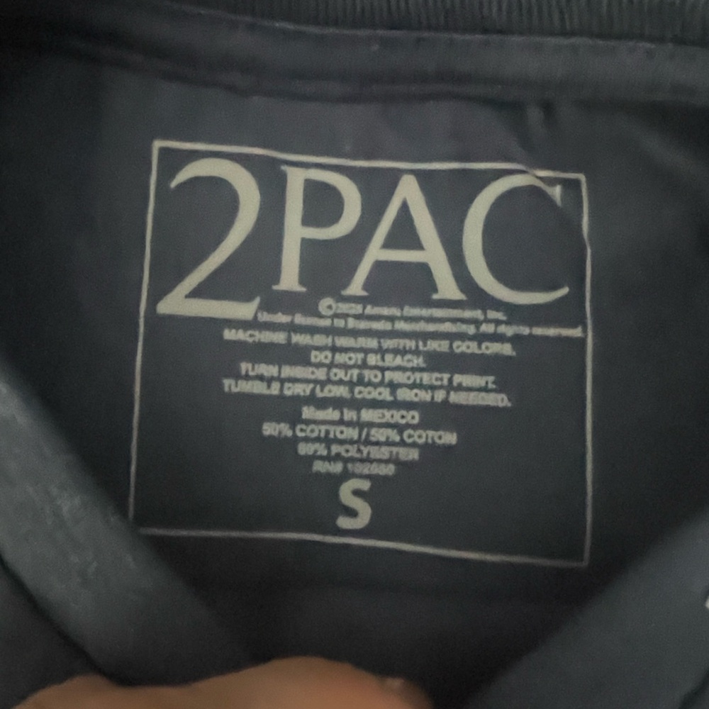 Tupac Graphic Tee - Black - Picture 3 of 3